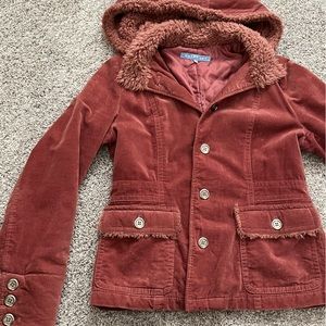 Retro style velour coat